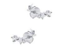 April Birthstone Silver Stud Earring STS-6799